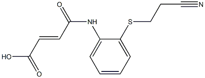 4-{2-[(2-cyanoethyl)thio]anilino}-4-oxobut-2-enoic acid|