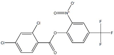 2-nitro-4-(trifluoromethyl)phenyl 2,4-dichlorobenzoate Structure