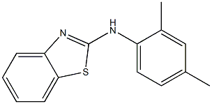 N2-(2,4-dimethylphenyl)-1,3-benzothiazol-2-amine 化学構造式