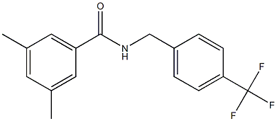 3,5-dimethyl-N-[4-(trifluoromethyl)benzyl]benzenecarboxamide Structure