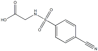 {[(4-cyanophenyl)sulfonyl]amino}acetic acid|