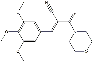 2-(morpholinocarbonyl)-3-(3,4,5-trimethoxyphenyl)acrylonitrile|