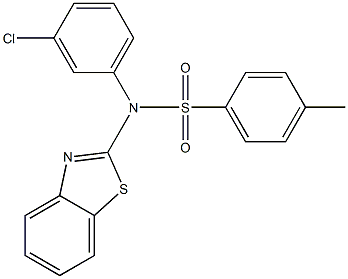 N1-(1,3-benzothiazol-2-yl)-N1-(3-chlorophenyl)-4-methylbenzene-1-sulfonamide