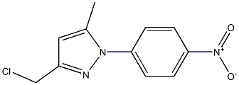 3-(chloromethyl)-5-methyl-1-(4-nitrophenyl)-1H-pyrazole 结构式