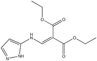 diethyl 2-[(1H-pyrazol-5-ylamino)methylidene]malonate Struktur