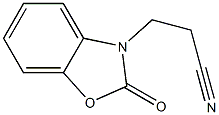 3-(2-oxo-1,3-benzoxazol-3(2H)-yl)propanenitrile Structure