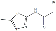 N1-(5-methyl-1,3,4-thiadiazol-2-yl)-2-bromoacetamide Structure