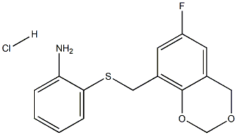 2-{[(6-fluoro-4H-1,3-benzodioxin-8-yl)methyl]thio}aniline hydrochloride