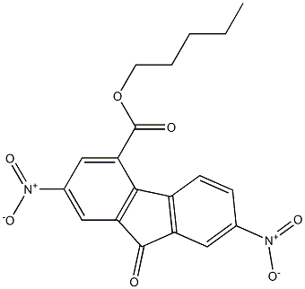 pentyl 2,7-dinitro-9-oxo-9H-fluorene-4-carboxylate Structure