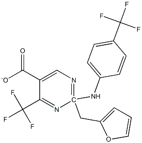  2-furylmethyl 4-(trifluoromethyl)-2-[4-(trifluoromethyl)anilino]pyrimidine-5-carboxylate