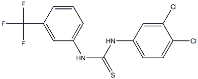 N-(3,4-dichlorophenyl)-N'-[3-(trifluoromethyl)phenyl]thiourea Structure