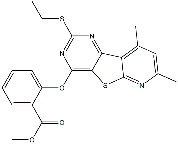 methyl 2-{[2-(ethylsulfanyl)-7,9-dimethylpyrido[3