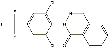 2-[2,6-dichloro-4-(trifluoromethyl)phenyl]-1(2H)-phthalazinone Struktur