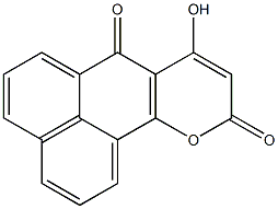 8-hydroxy-7H,10H-naphtho[1,8-gh]chromene-7,10-dione 结构式