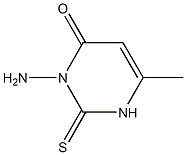 3-amino-6-methyl-2-thioxo-1,2,3,4-tetrahydropyrimidin-4-one 结构式