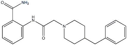 2-{[2-(4-benzylpiperidino)acetyl]amino}benzenecarboxamide,,结构式