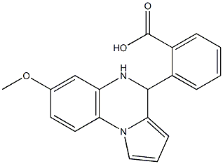 2-(7-methoxy-4,5-dihydropyrrolo[1,2-a]quinoxalin-4-yl)benzoic acid,,结构式