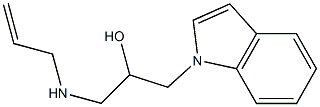 1-(allylamino)-3-(1H-indol-1-yl)-2-propanol,,结构式