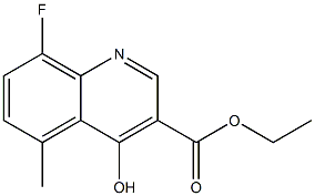 ethyl 8-fluoro-4-hydroxy-5-methyl-3-quinolinecarboxylate Structure