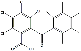 2,3,4,5-tetrachloro-6-(2,3,4,5,6-pentamethylbenzoyl)benzoic acid|