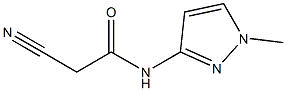 N1-(1-methyl-1H-pyrazol-3-yl)-2-cyanoacetamide Structure