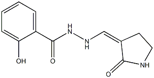 2-hydroxy-N'-[(2-oxo-3-pyrrolidinylidene)methyl]benzenecarbohydrazide