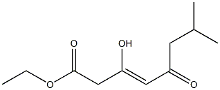 ethyl (Z)-3-hydroxy-7-methyl-5-oxo-3-octenoate Structure