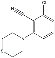 2-chloro-6-(1,4-thiazinan-4-yl)benzonitrile,,结构式