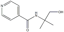 N-(2-hydroxy-1,1-dimethylethyl)isonicotinamide 化学構造式