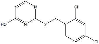 2-[(2,4-dichlorobenzyl)thio]pyrimidin-4-ol Struktur