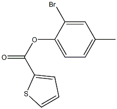 2-bromo-4-methylphenyl thiophene-2-carboxylate Structure