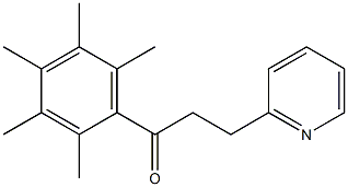 1-(2,3,4,5,6-pentamethylphenyl)-3-(2-pyridyl)propan-1-one Struktur