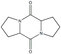 perhydrodipyrrolo[1,2-a:1,2-d]pyrazine-5,10-dione 化学構造式
