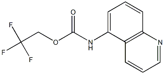 2,2,2-trifluoroethyl quinolin-5-ylcarbamate 化学構造式