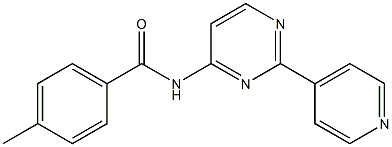 4-methyl-N-[2-(4-pyridinyl)-4-pyrimidinyl]benzenecarboxamide|