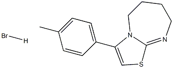 3-(4-methylphenyl)-5,6,7,8-tetrahydro[1,3]diazepino[2,1-b][1,3]thiazole hydrobromide 化学構造式