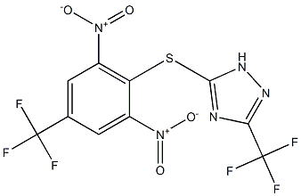 5-{[2,6-dinitro-4-(trifluoromethyl)phenyl]thio}-3-(trifluoromethyl)-1H-1,2,4-triazole