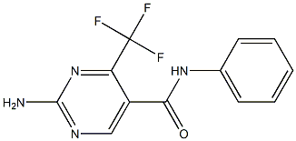 N5-phenyl-2-amino-4-(trifluoromethyl)pyrimidine-5-carboxamide Structure