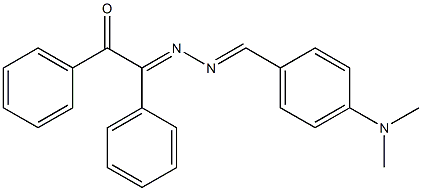 2-{2-[4-(dimethylamino)benzylidene]hydrazono}-1,2-diphenylethan-1-one,,结构式