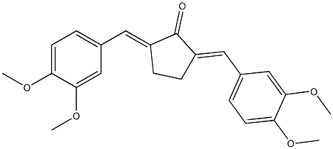 2,5-di(3,4-dimethoxybenzylidene)cyclopentan-1-one|