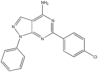  6-(4-chlorophenyl)-1-phenyl-1H-pyrazolo[3,4-d]pyrimidin-4-amine
