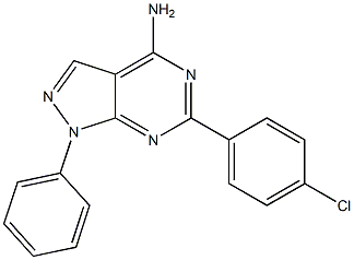 6-(4-chlorophenyl)-1-phenyl-1H-pyrazolo[3,4-d]pyrimidin-4-amine