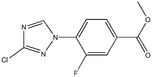 methyl 4-(3-chloro-1H-1,2,4-triazol-1-yl)-3-fluorobenzenecarboxylate