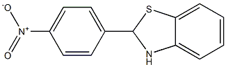 2-(4-nitrophenyl)-2,3-dihydro-1,3-benzothiazole 结构式