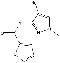 N2-(4-bromo-1-methyl-1H-pyrazol-3-yl)thiophene-2-carboxamide Structure