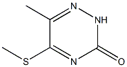 6-methyl-5-(methylthio)-2,3-dihydro-1,2,4-triazin-3-one Struktur