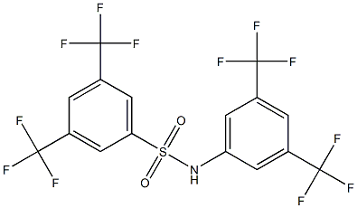 N1-[3,5-di(trifluoromethyl)phenyl]-3,5-di(trifluoromethyl)benzene-1-sulfonamide,,结构式