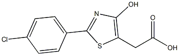 2-[2-(4-chlorophenyl)-4-hydroxy-1,3-thiazol-5-yl]acetic acid|