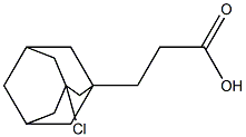 3-(3-chloro-1-adamantyl)propanoic acid,,结构式