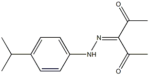 3-[2-(4-isopropylphenyl)hydrazono]pentane-2,4-dione Structure